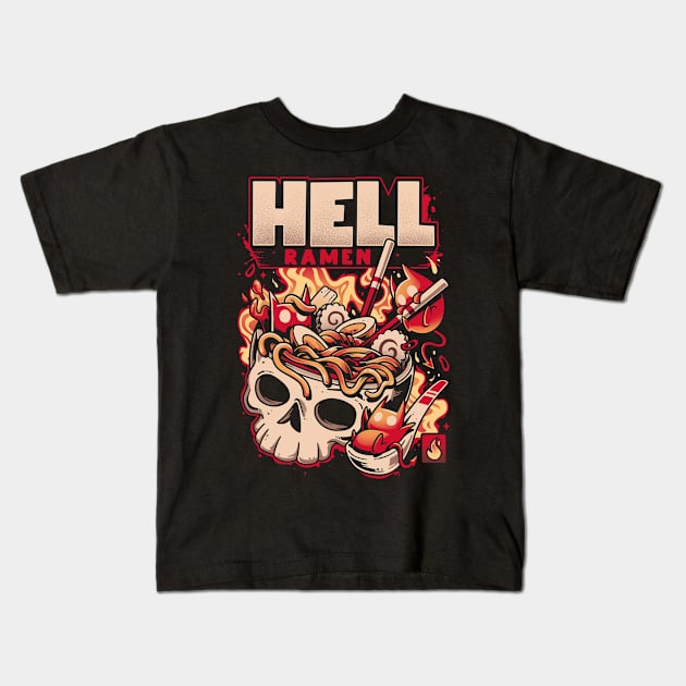 Hell Ramen Demons - Spicy Food Kids T-Shirt by Snouleaf